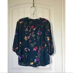 West KEI Floral Blouse